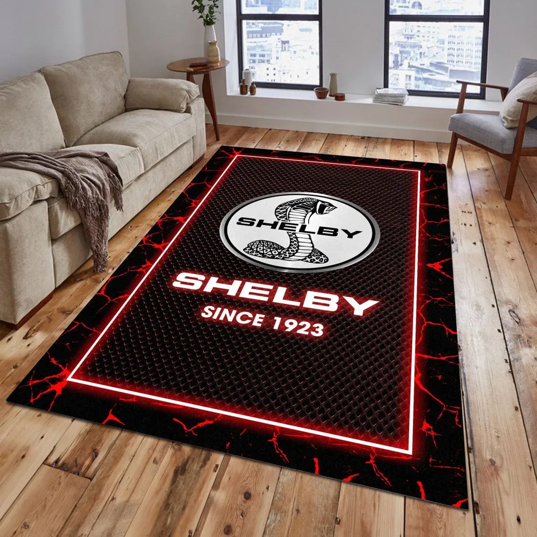 Ford Shelby Rug, Gift For Ford Shelby Lovers, Gift For Him, Husband, Boyfriend CAR5202192526 - Red