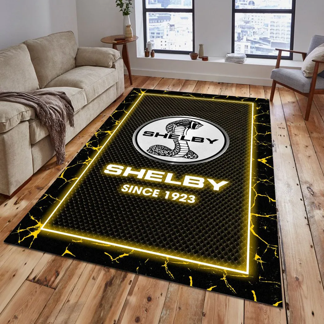 Ford Shelby Rug, Gift For Ford Shelby Lovers, Gift For Him, Husband, Boyfriend CAR5202192526 - Yellow