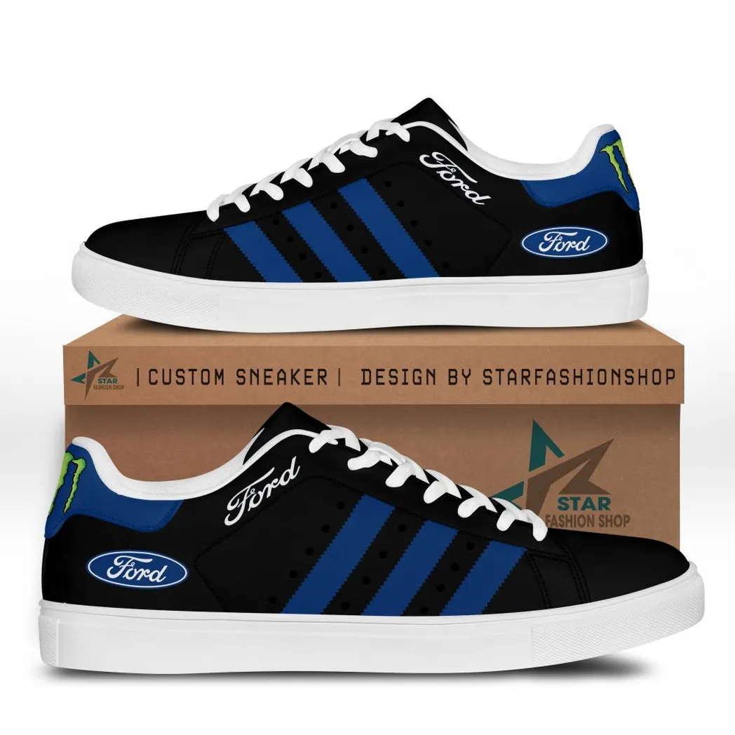 Ford Skate Shoes, Gift For Ford Lovers, Gift For Him, Husband, BoyfriendCAR58021925045 - White