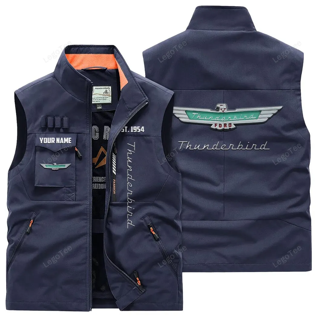 Ford Thunderbird Outdoor Sleeveless Vest, Gift For Ford Thunderbird Lovers, Gift For Him, Husband, Boyfriend - Navy CAR132021325953-5