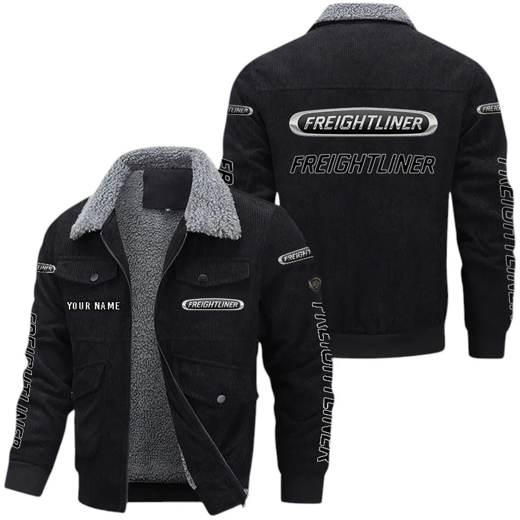 Freightliner Corduroy Jacket For Men, Gift For Freightliner Lovers CAR149022225894 - Black