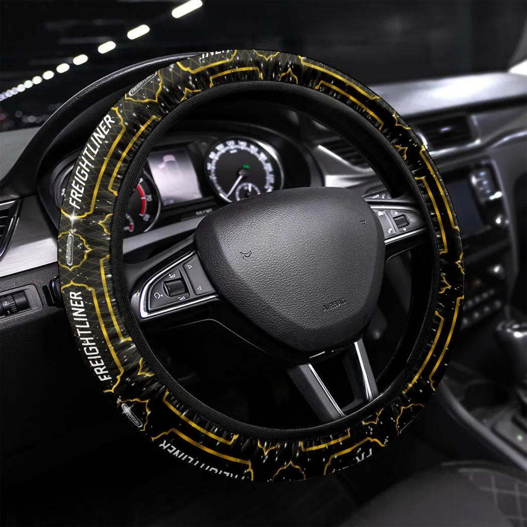 Freightliner Steering Wheel Cover, Birthday Gifts For Him, Boyfriend, Husband - Yellow CAR55021425329
