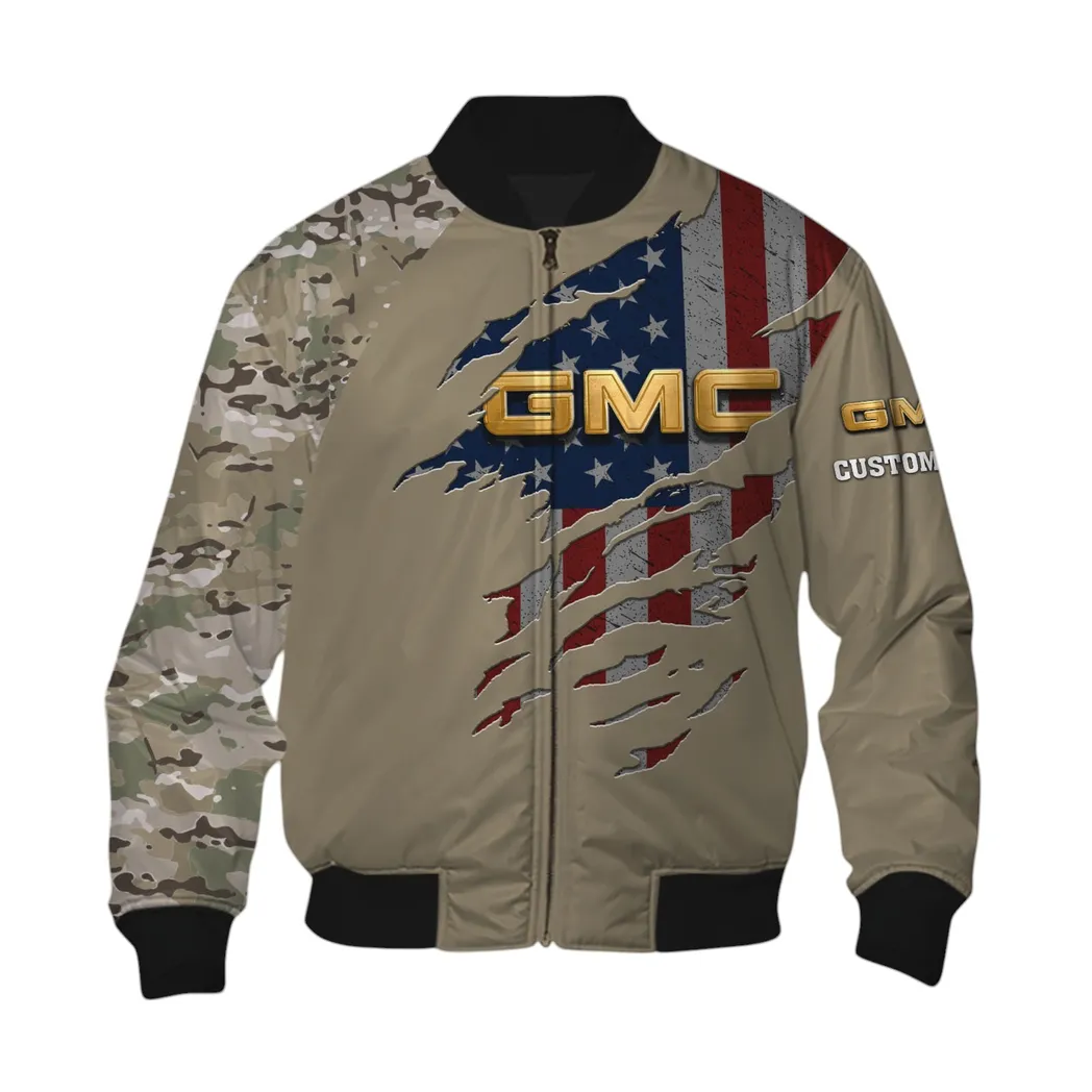 GMC Car Bomber Jacket, Gift For GMC CAR Lovers, Gift For Him, Husband, Boyfriend CAR46021725035-6