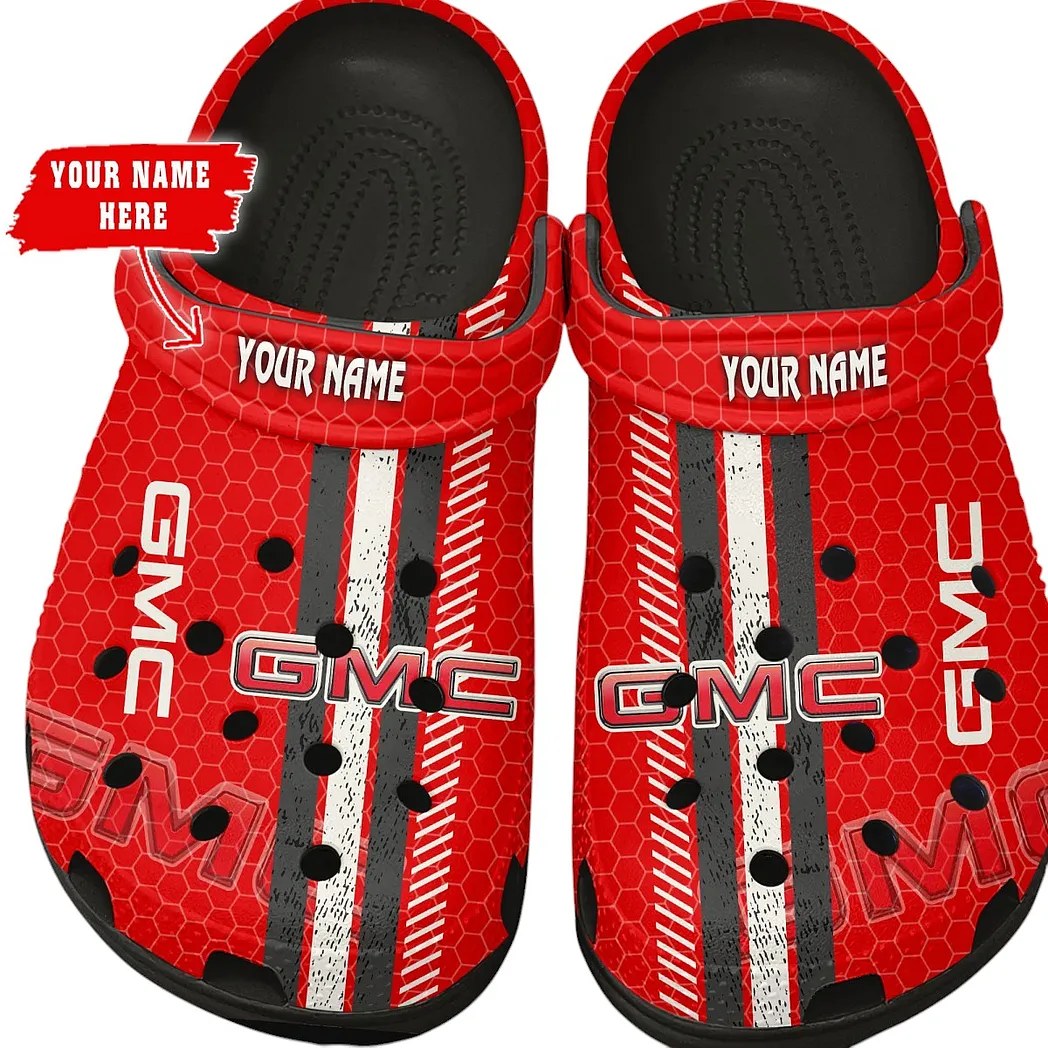 GMC Car Crocs Shoes Gift For GMC Car Lovers, Birthday Gift For Husband, Boyfriend CAR82022025595 - Black