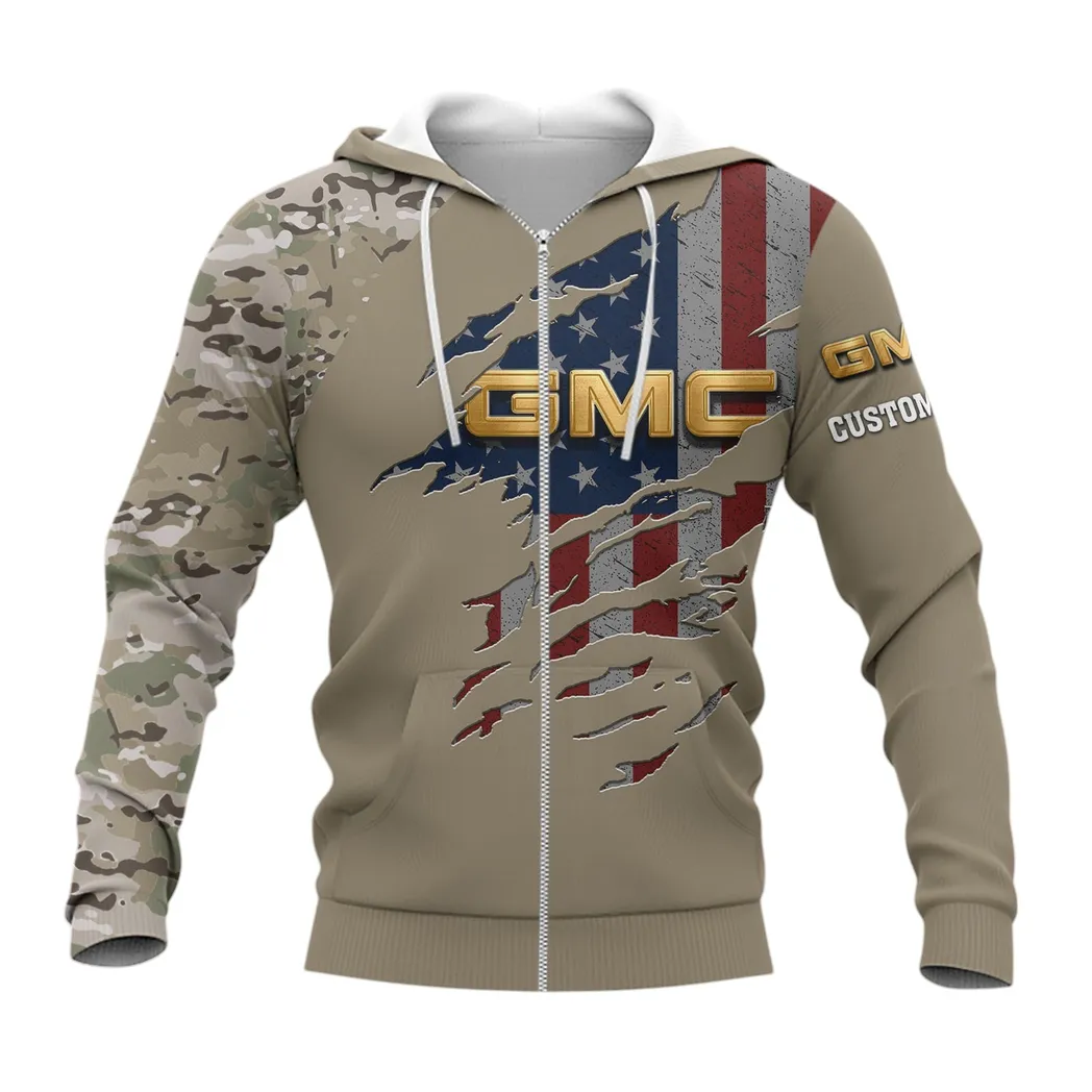 GMC Car Zipper Hoodie, Gift For GMC CAR Lovers, Gift For Him, Husband, Boyfriend CAR46021725035-3