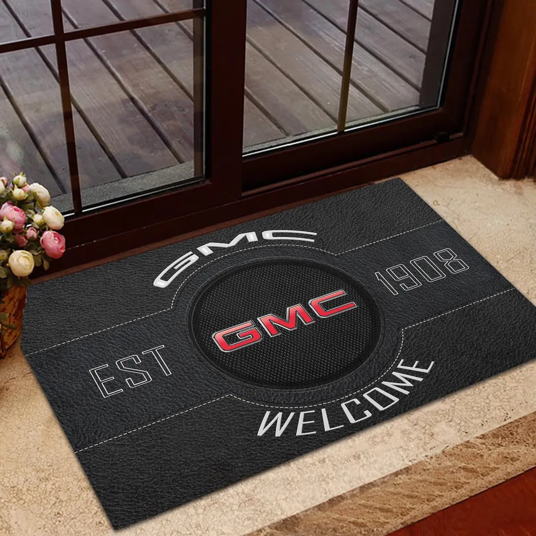 GMC Doormat, Gift For GMC Lovers, Gift For Him, Husband, Boyfriend CAR16902262524 - Black