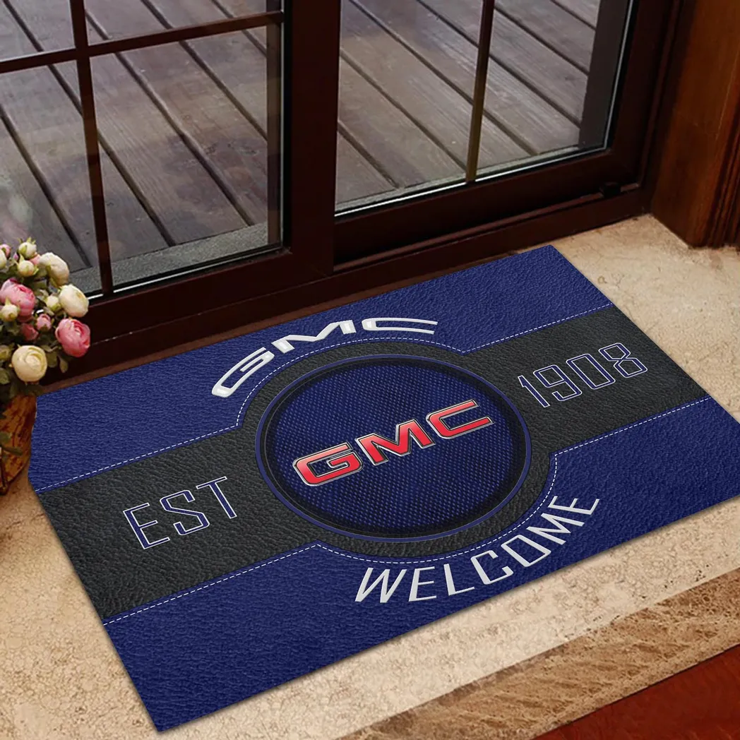GMC Doormat, Gift For GMC Lovers, Gift For Him, Husband, Boyfriend CAR16902262524 - Blue