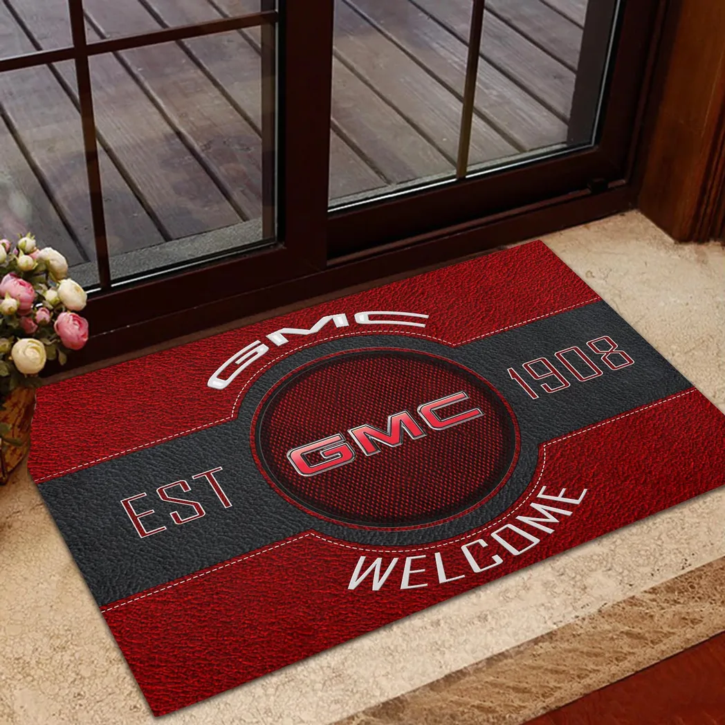 GMC Doormat, Gift For GMC Lovers, Gift For Him, Husband, Boyfriend CAR16902262524 - Red