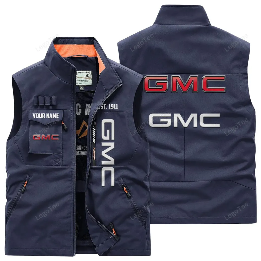 GMC Outdoor Sleeveless Vest, Gift For GMC Lovers, Gift For Him, Husband, Boyfriend - Navy CAR132021325915-5
