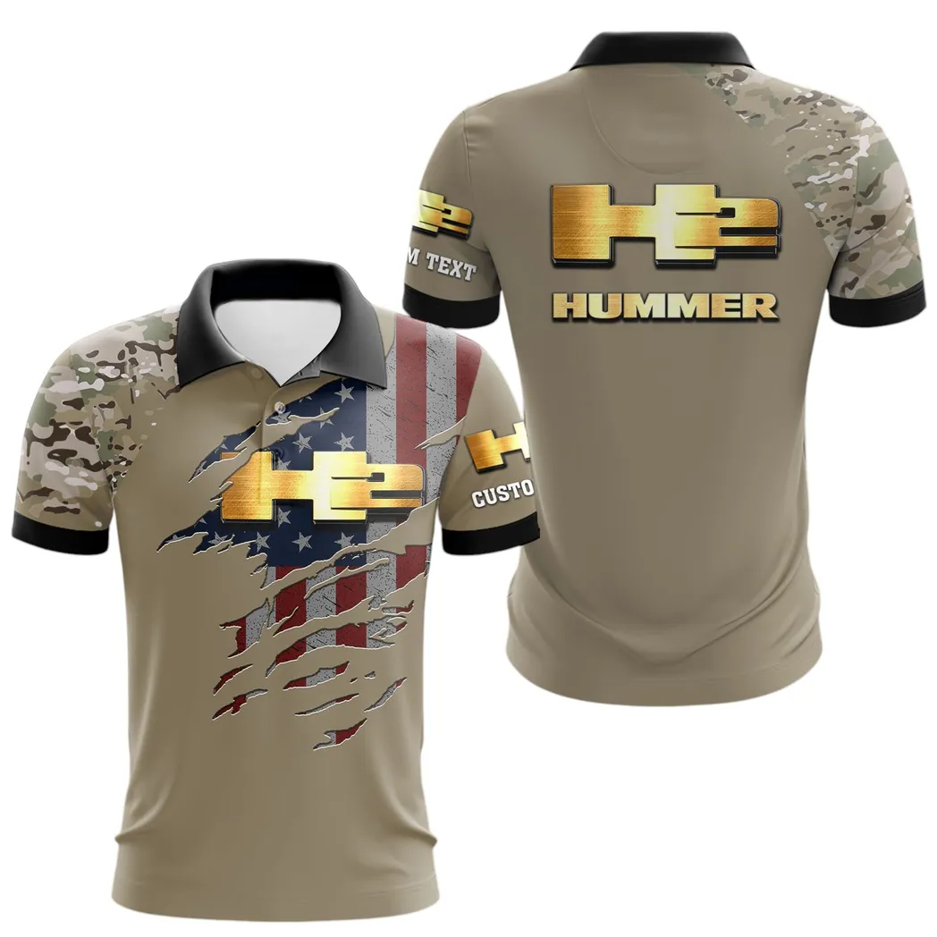 H2 Hummer Polo Shirt, Gift For H2 Hummer Lovers, Gift For Him, Husband, Boyfriend CAR46021725036-2