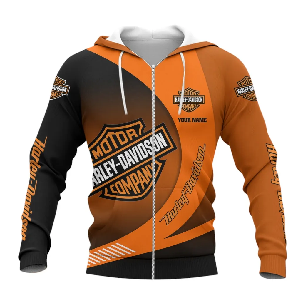 Harley Davidson Zipper Hoodie, Gift For Harley Davidson Lovers, Gift For Him, Husband, Boyfriend CAR7402222525