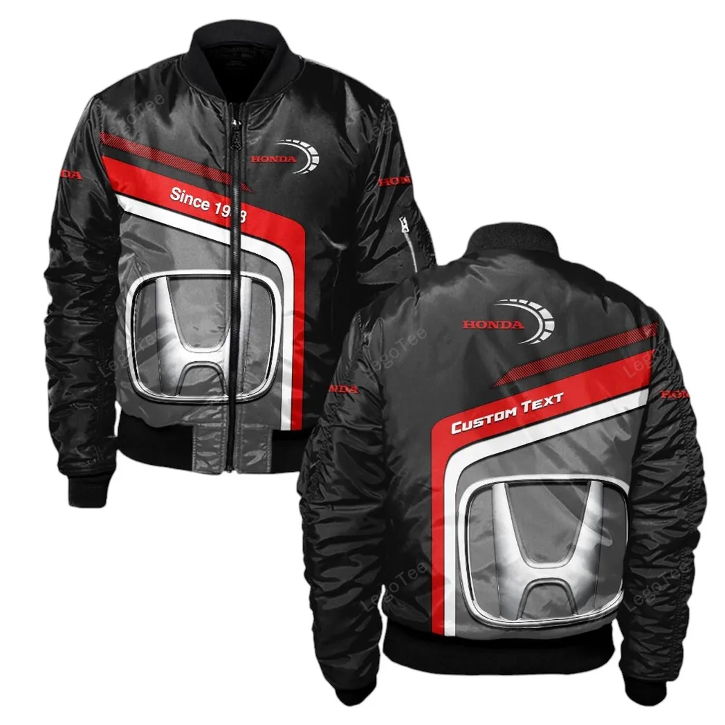 Honda Bomber Jacket, Gift For Honda Lovers, Gift For Him, Husband, Boyfriend CAR11103032531