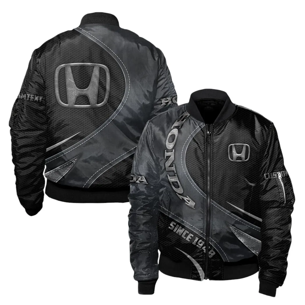 Honda Bomber Jacket, Gift For Honda Lovers, Gift For Him, Husband, Boyfriend CAR17102252521