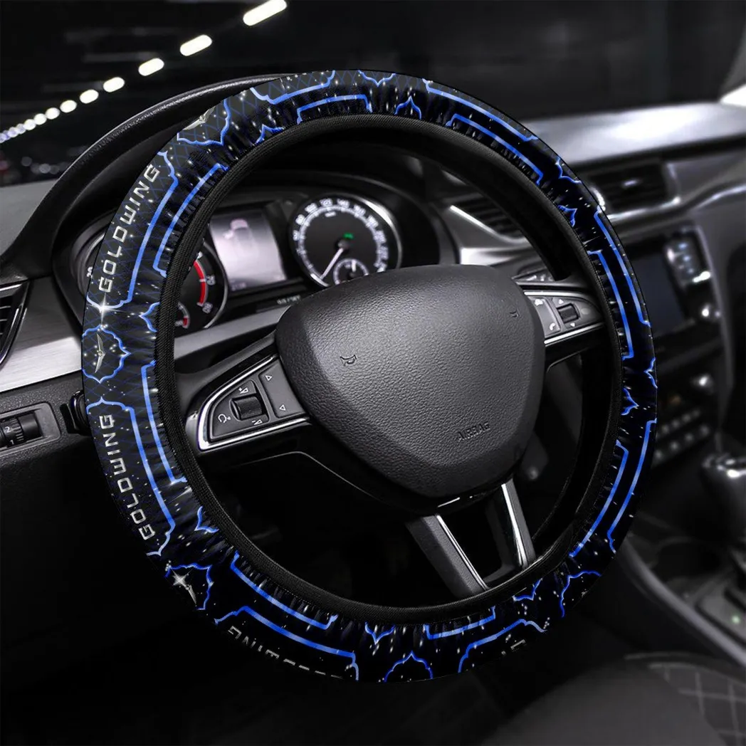 Honda Gold Wing Steering Wheel Cover, Personalized Gifts For Him, Boyfriend, Husband - Blue CAR55021425309