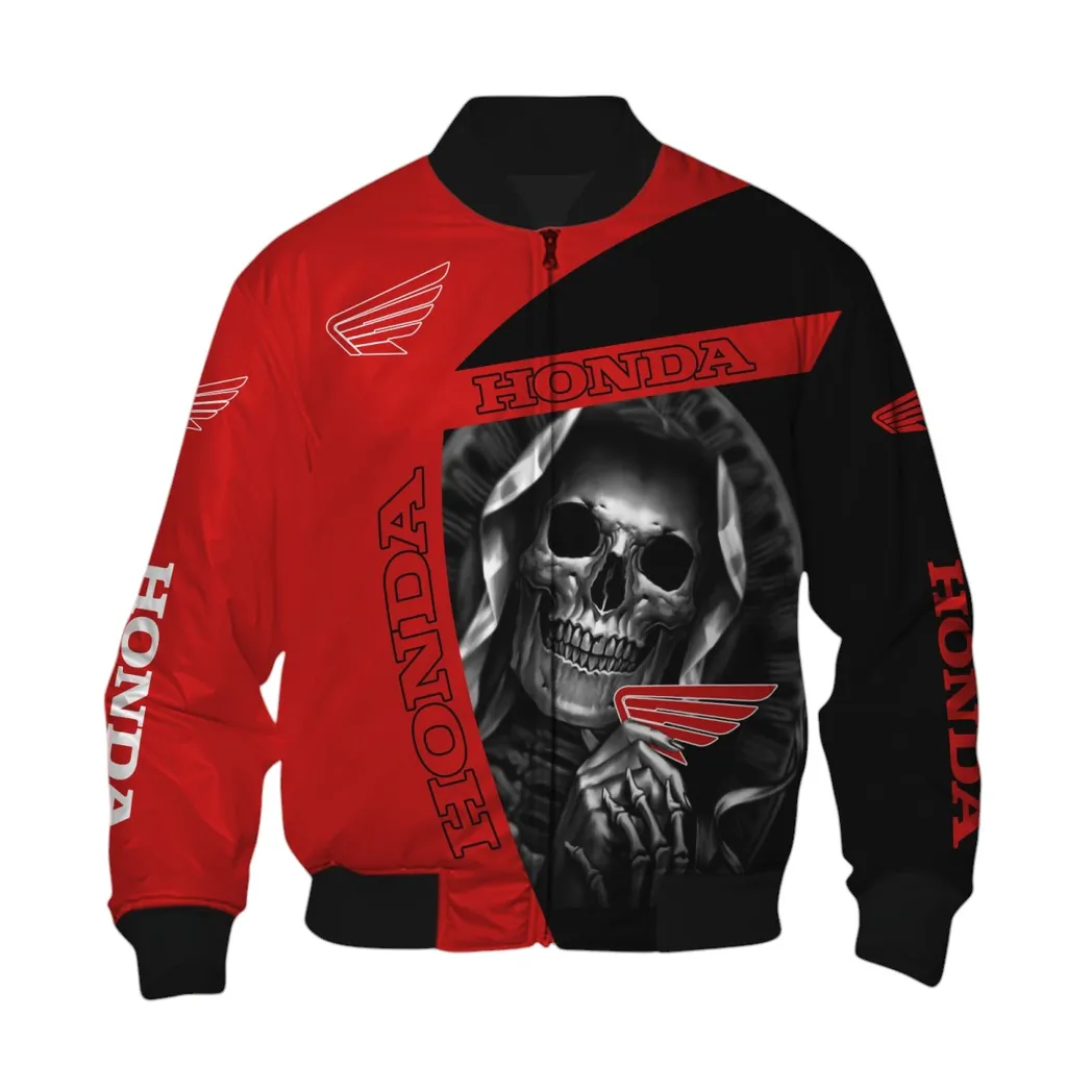 Honda Motorcycle Bomber Jacket, Gift For Honda Motorcycle Lovers, Gift For Him, Husband, Boyfriend CAR6702212519