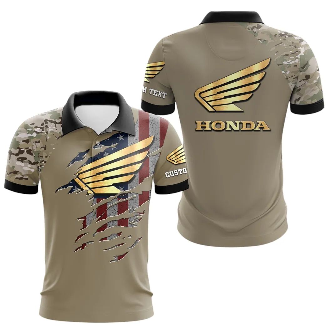 Honda Motorcycle Polo Shirt, Gift For Honda Motorcycle Lovers, Gift For Him, Husband, Boyfriend CAR46021725039-2