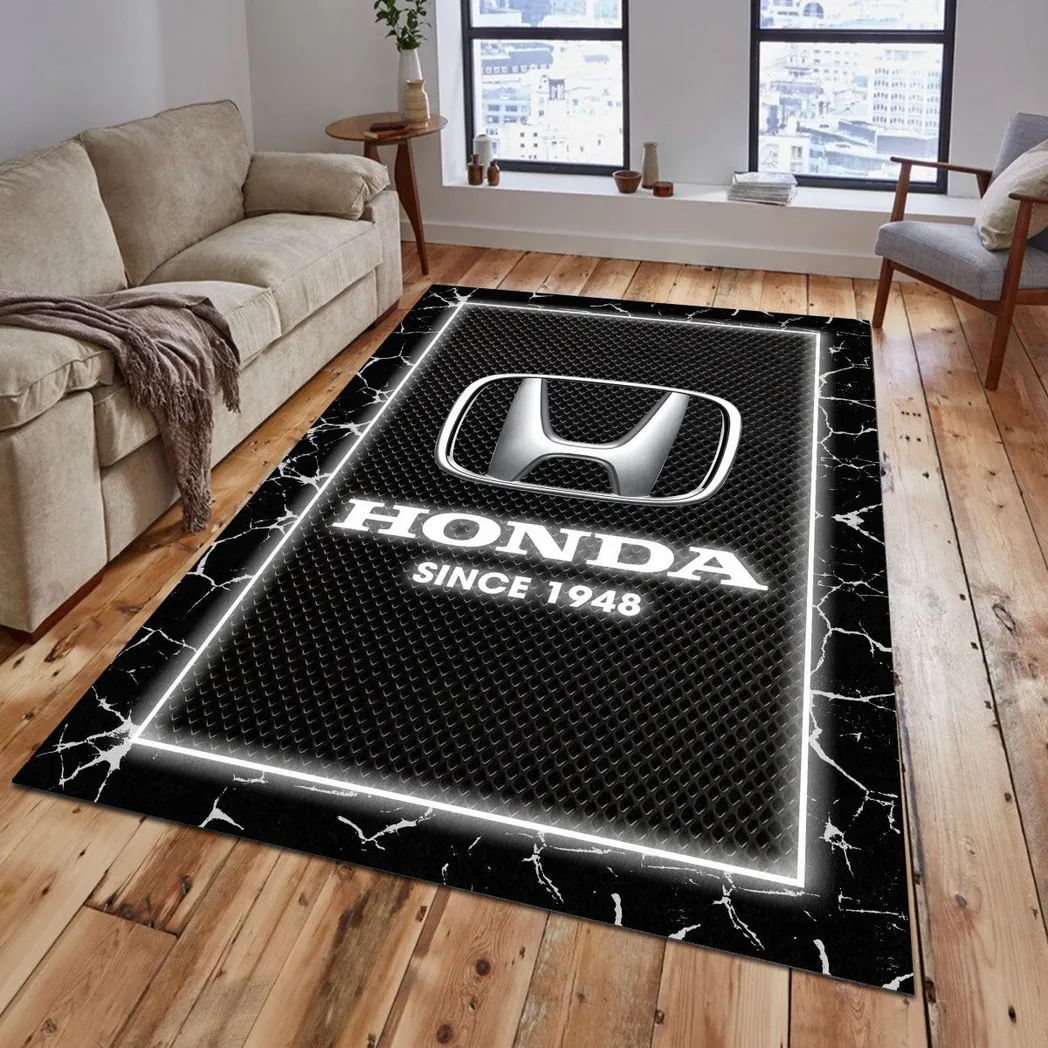 Honda Rug, Gift For Honda Lovers, Gift For Him, Husband, Boyfriend CAR5202192530 - Grey