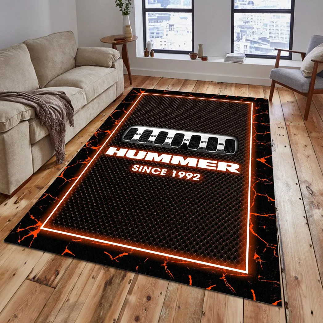 Hummer Rug, Gift For Hummer Lovers, Gift For Him, Husband, Boyfriend CAR5202192531 - Orange