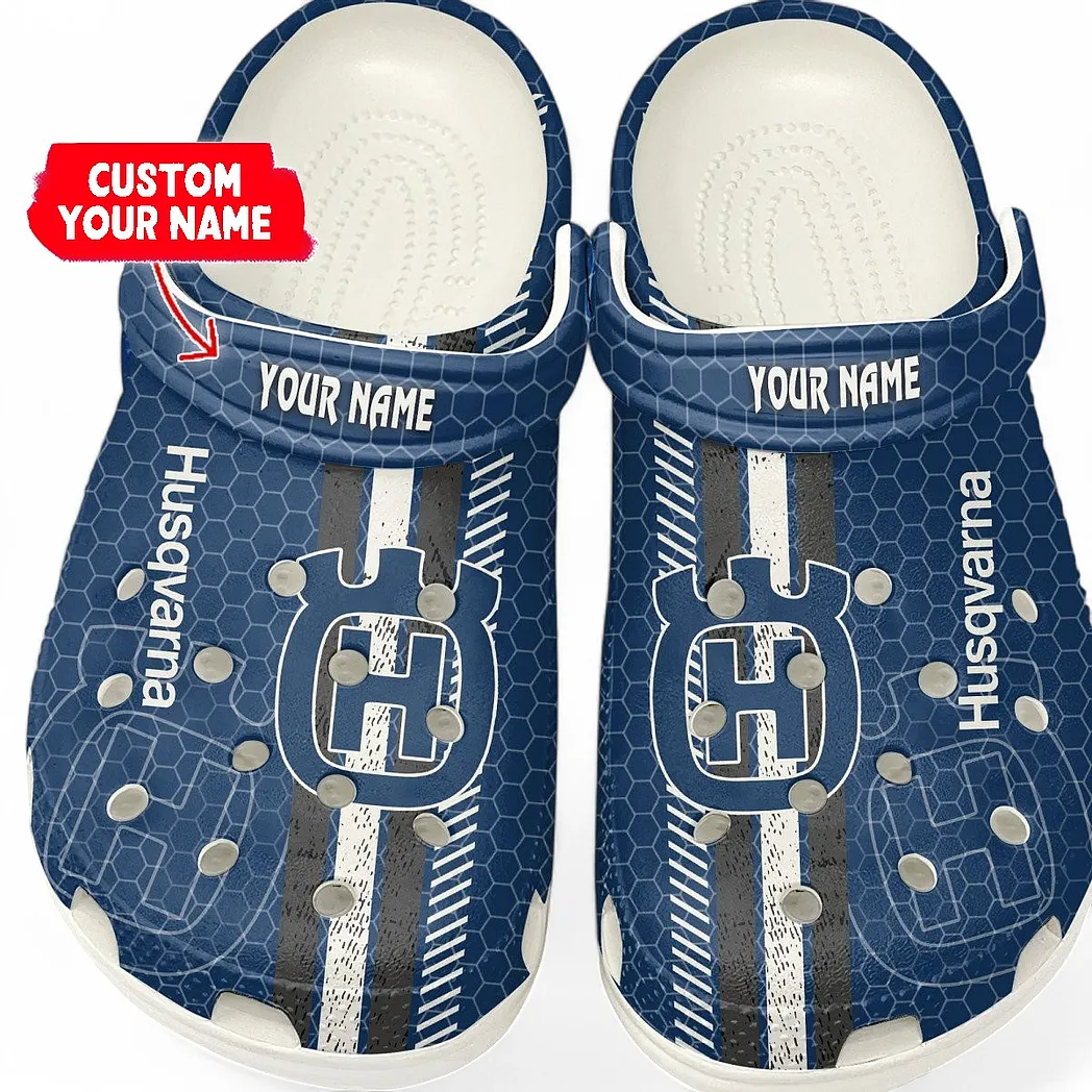 Husqvarna Crocs Shoes Gift For Husqvarna Lovers, Birthday Gift For Husband, Boyfriend CAR82022025601 - White