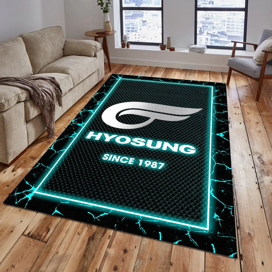 Hyosung Rug, Gift For Hyosung Lovers, Gift For Him, Husband, Boyfriend CAR5202192532 - Cyan