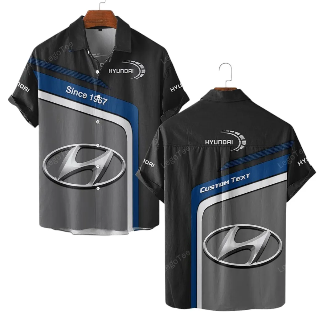 Hyundai Hawaiian Shirt For Men, Gift For Hyundai Lovers, Gift For Him, Husband, Boyfriend CAR11103032534