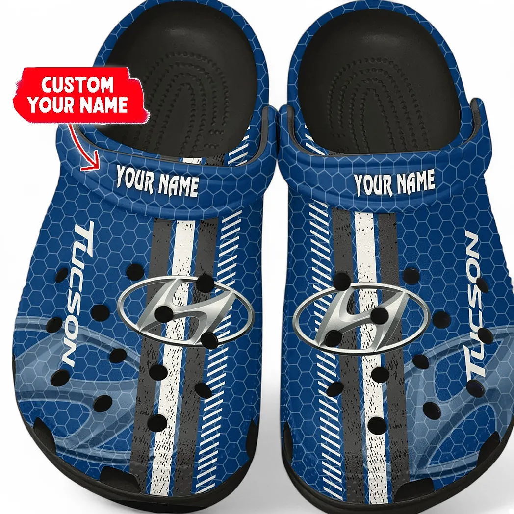 Hyundai Tucson Crocs Shoes Gift For Hyundai Tucson Lovers, Birthday Gift For Husband, Boyfriend CAR82022025602 - Black