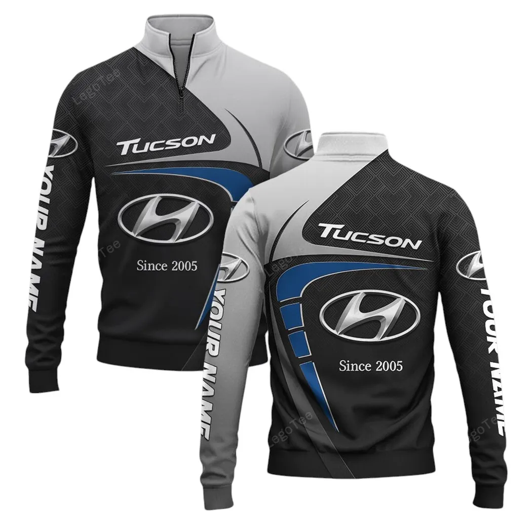 Hyundai Tucson Quarter-Zip Sweatshirt, Gift For Hyundai Tucson Lovers, Gift For Him, Husband, Boyfriend CAR11603032535