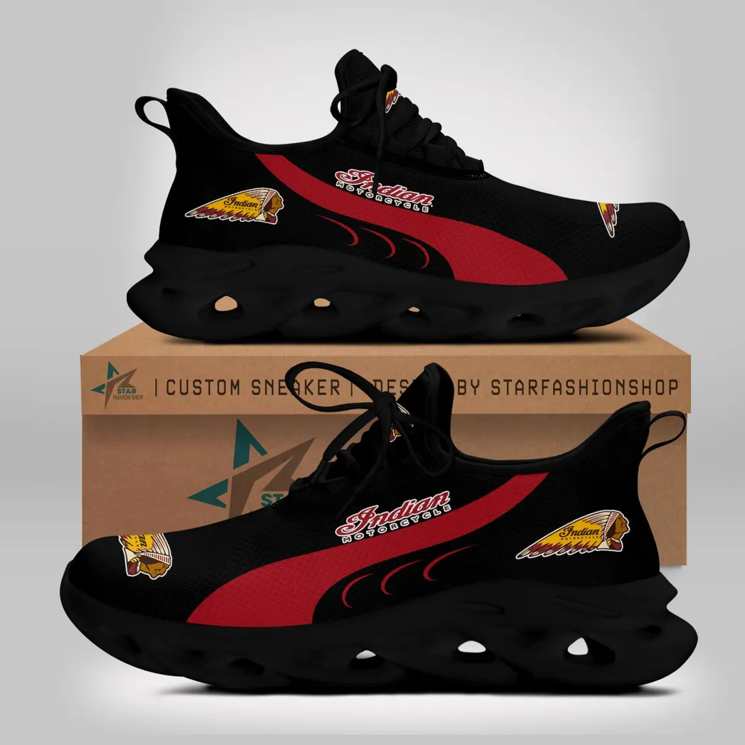 Indian Motorcycle Max Soul Shoes, Gift For Indian Motorcycle Lovers, Gift For Him, Husband, Boyfriend CAR7802242535 - Black