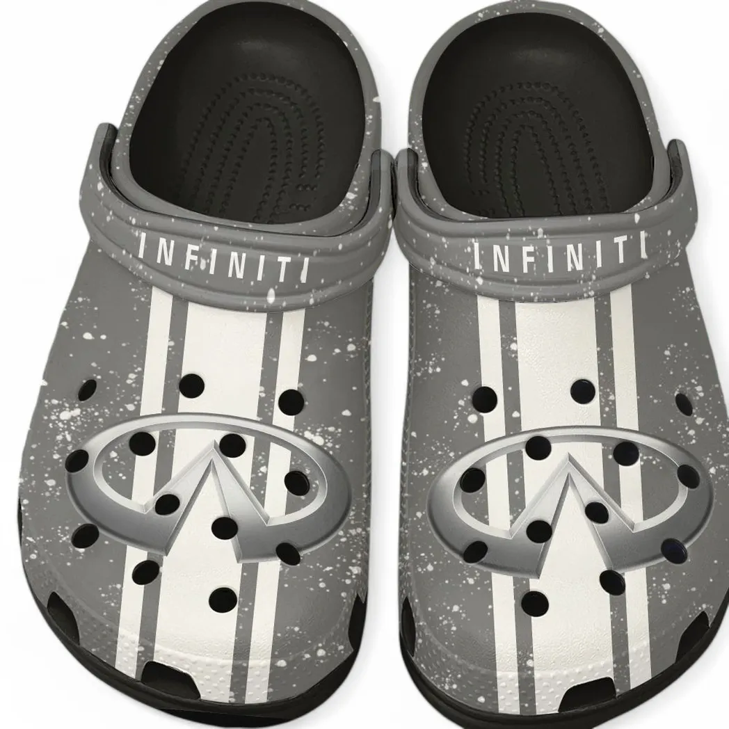 Infiniti Crocs, Gift For Infiniti Lovers, Gift For Him, Husband, Boyfriend CAR62022025001 - Black