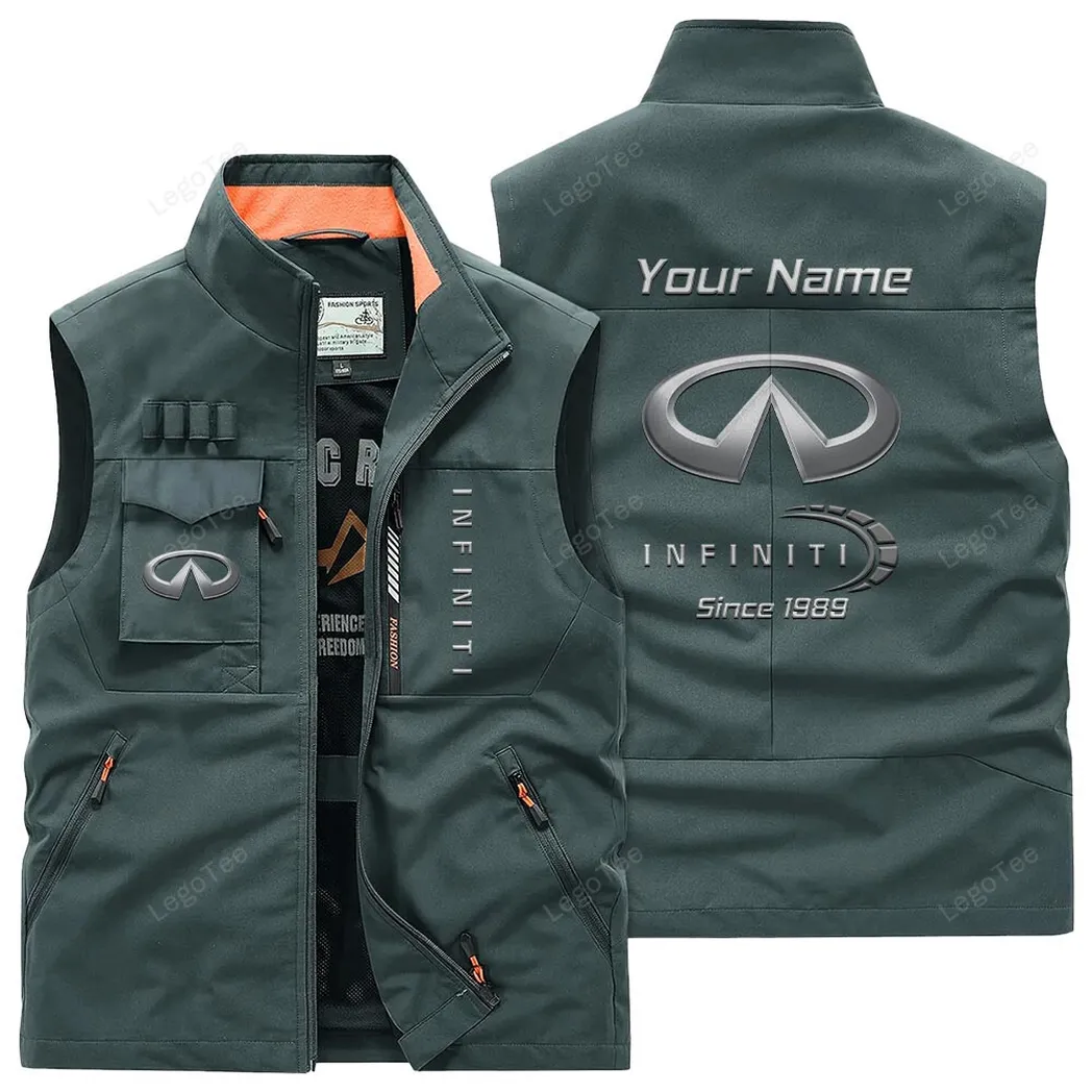 Infiniti Outdoor Sleeveless Vest, Gift For Infiniti Lovers, Gift For Him, Husband, Boyfriend - Bean Green CAR131021325708-2