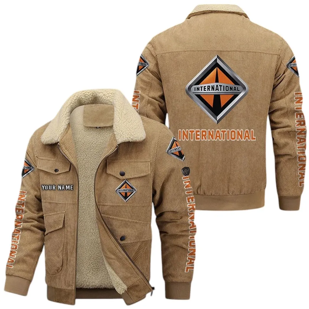International Corduroy Jacket For Men, Gift For International Lovers CAR149022225891 - Khaki