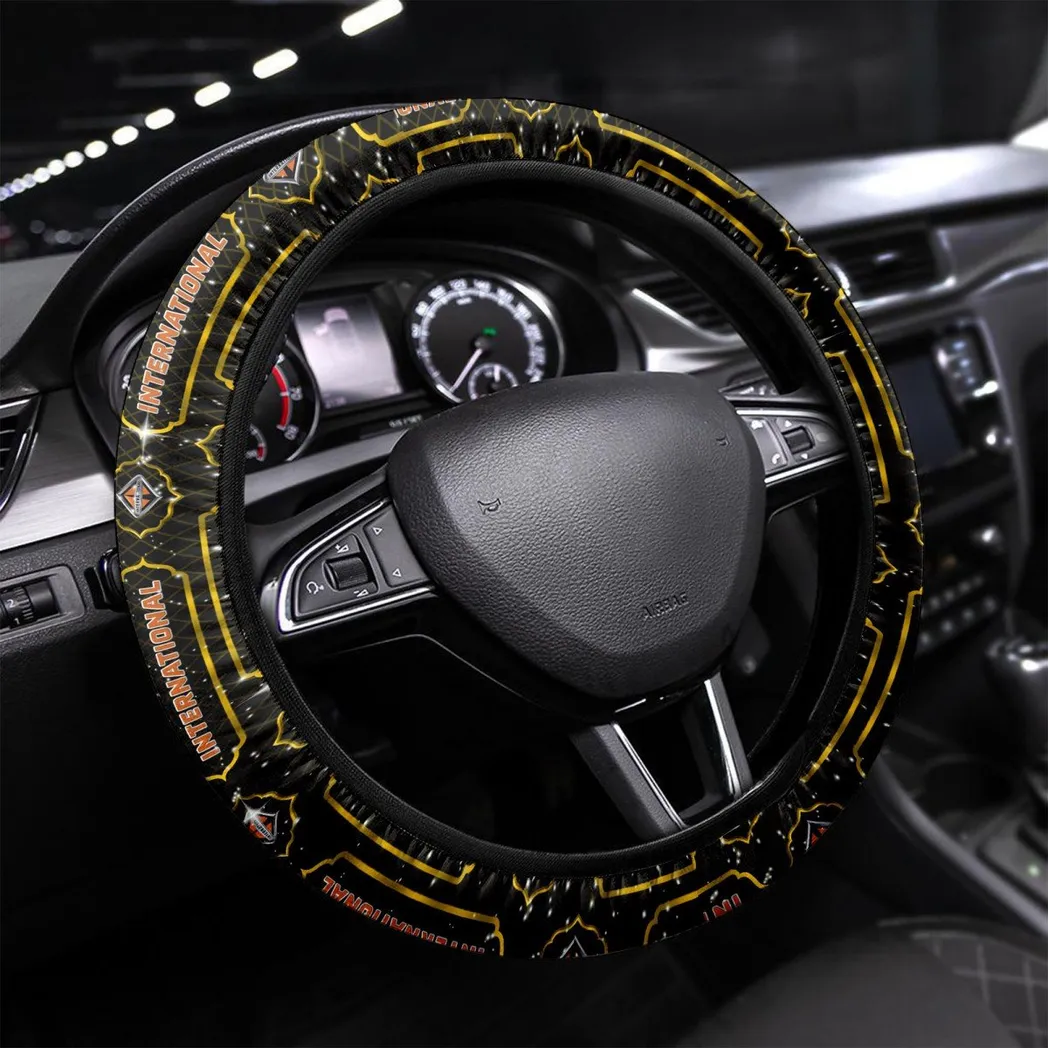 International Steering Wheel Cover, Birthday Gifts For Him, Boyfriend, Husband - Yellow CAR55021425323