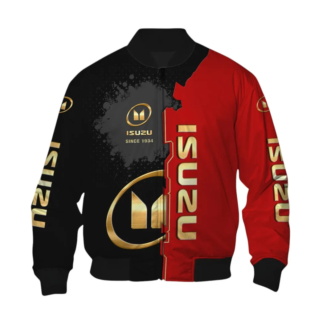 Isuzu Bomber Jacket, Gift For Isuzu Lovers, Gift For Him, Husband, Boyfriend CAR44021725042-6