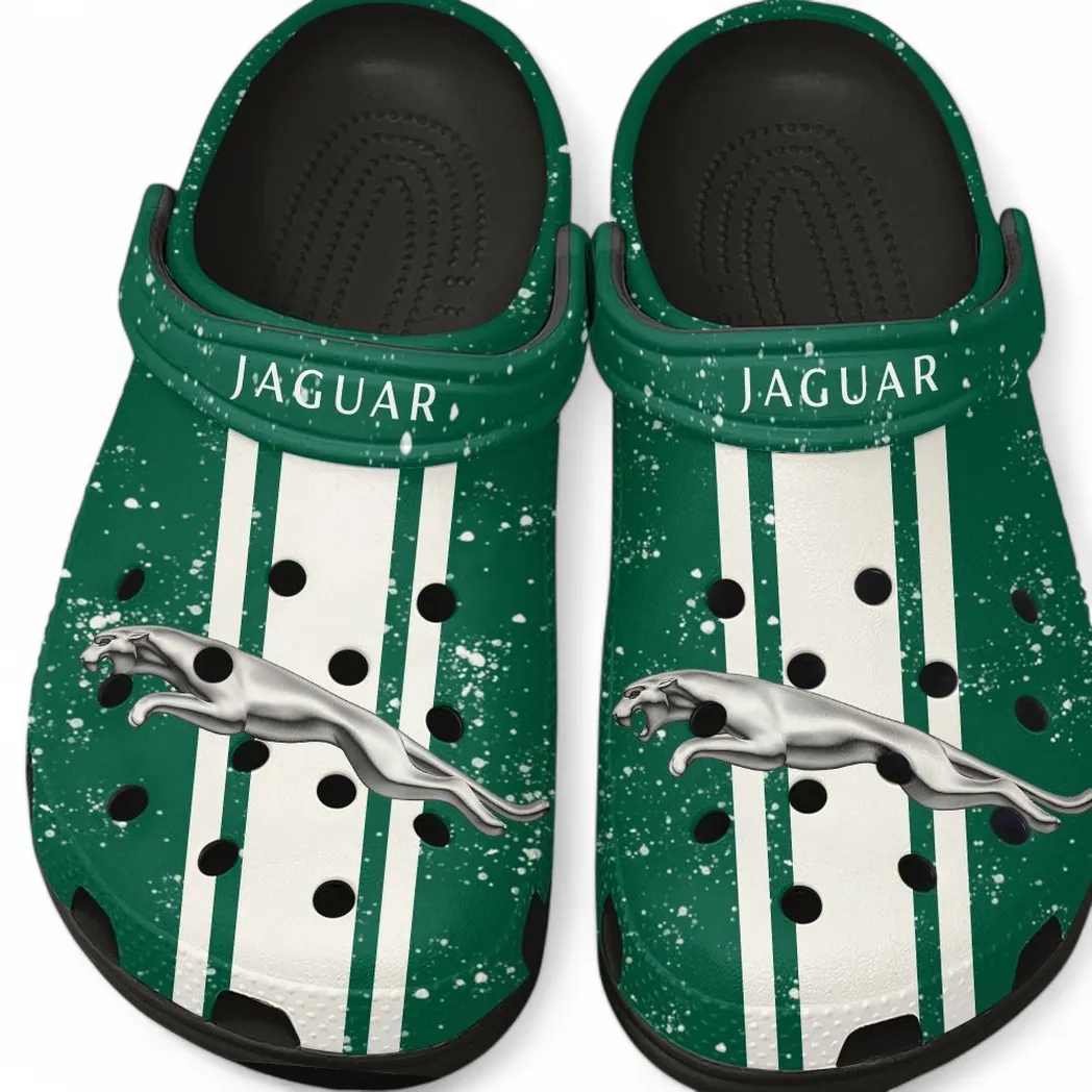 Jaguar Cars Crocs, Gift For Jaguar Cars Lovers, Gift For Him, Husband, Boyfriend CAR62022025023 - Black