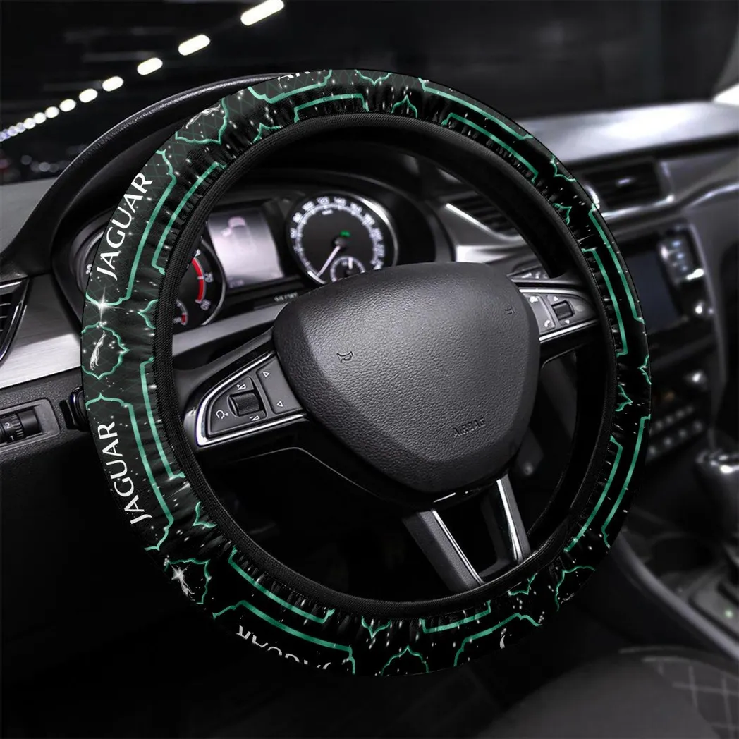 Jaguar Cars Steering Wheel Cover, Personalized Gifts For Him, Boyfriend, Husband - Green CAR55021425281
