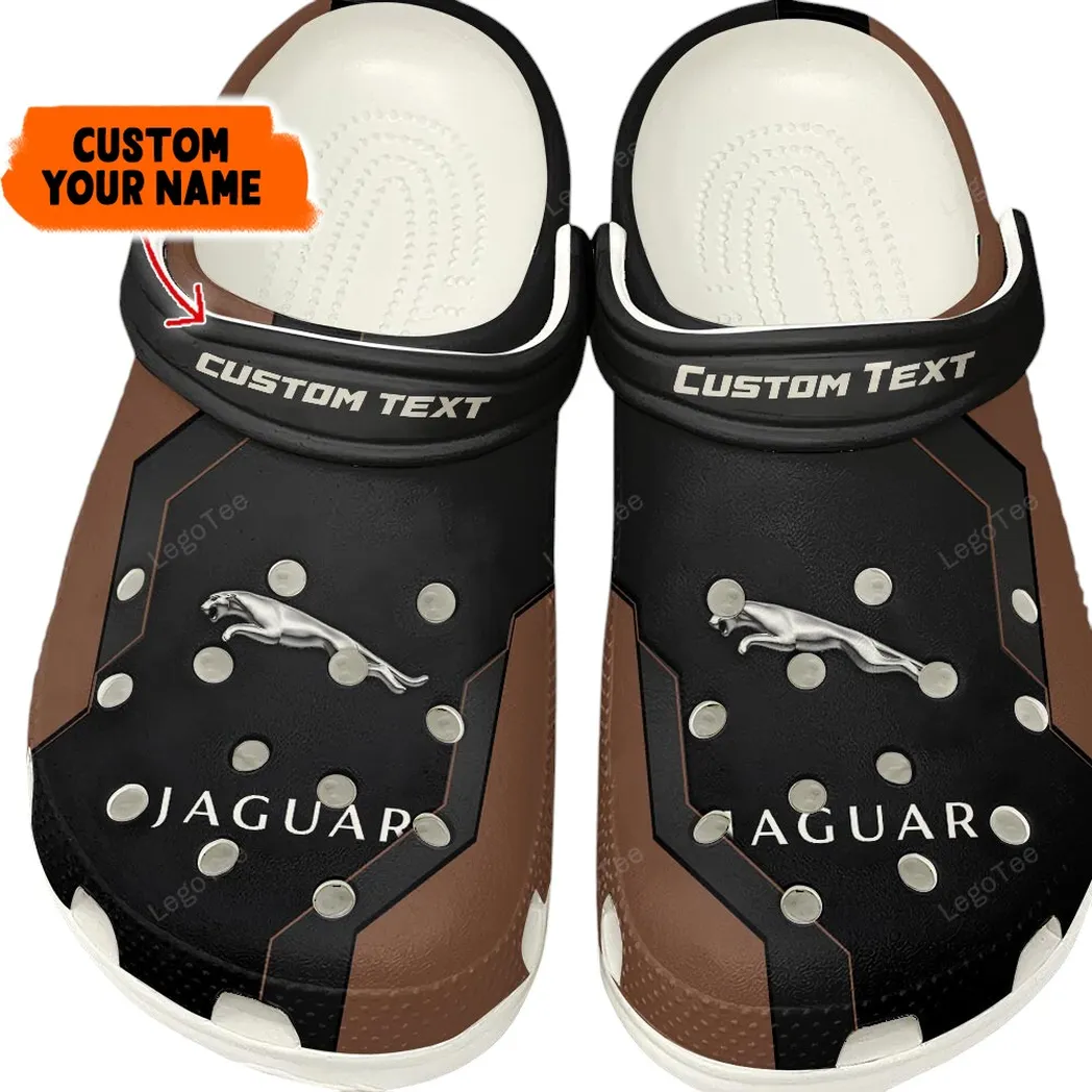 Jaguar Crocs, Gift For Jaguar Lovers, Gift For Him, Husband, Boyfriend - Brown CAR140021225558-2