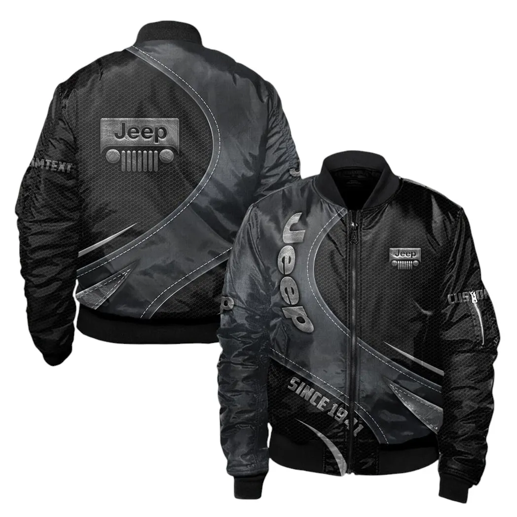 Jeep Bomber Jacket, Gift For Jeep Lovers, Gift For Him, Husband, Boyfriend CAR17102252527