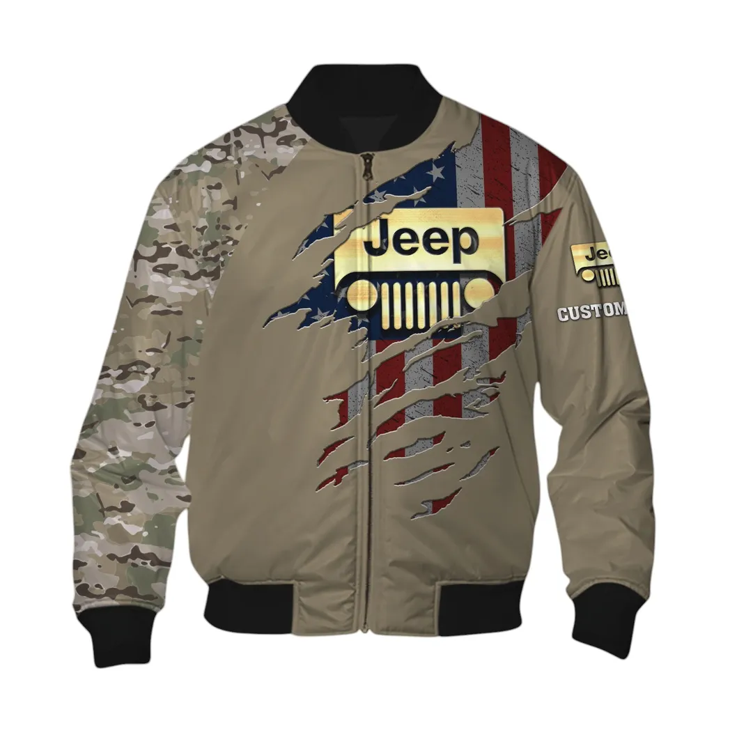 Jeep Bomber Jacket, Gift For Jeep Lovers, Gift For Him, Husband, Boyfriend CAR46021725050-6