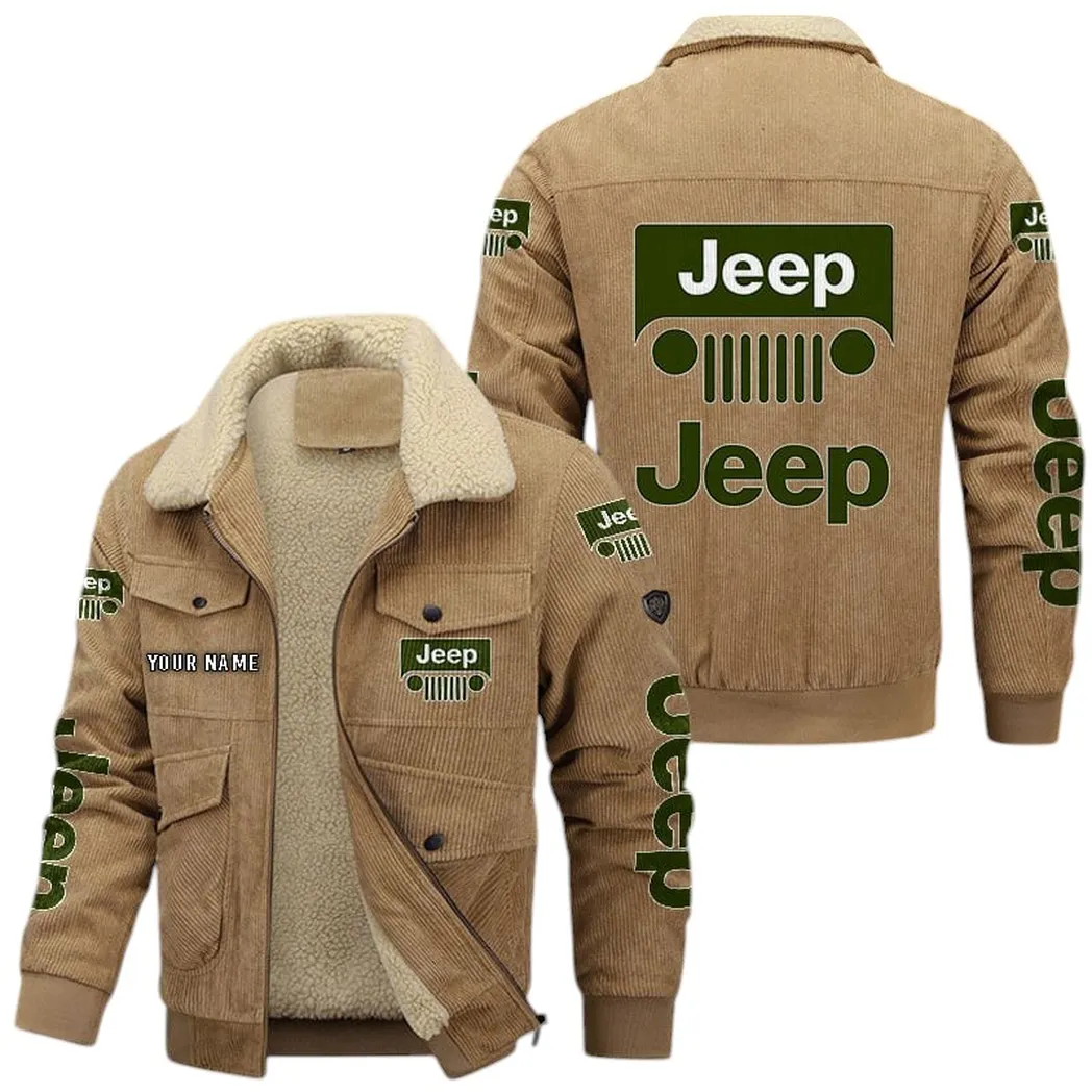 Jeep Corduroy Jacket For Men, Gift For Jeep Lovers CAR42022225649 - Khaki