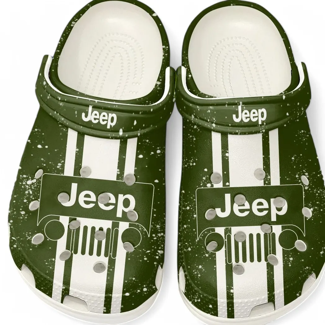 Jeep Crocs, Gift For Jeep Lovers, Gift For Him, Husband, Boyfriend CAR62022025084 - White