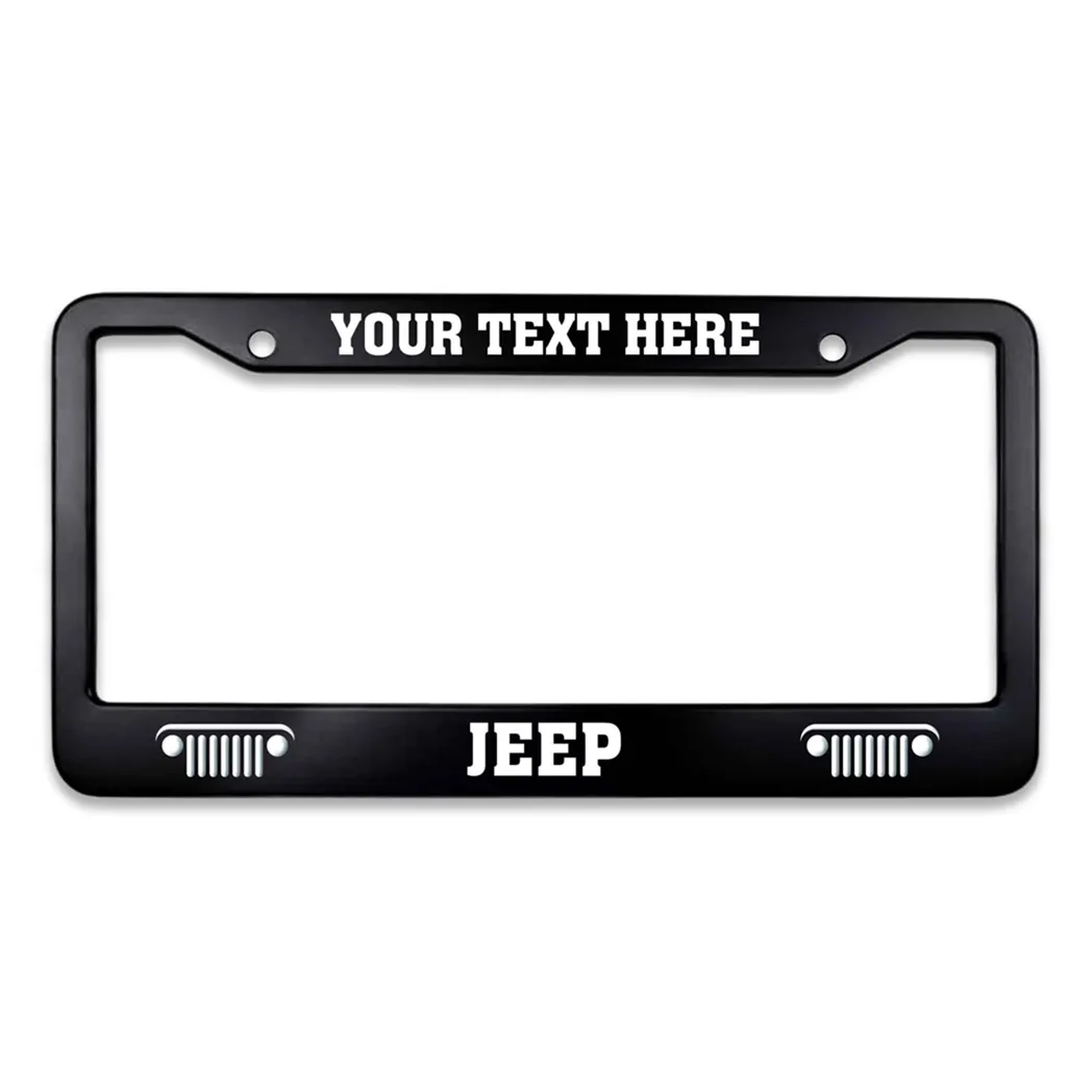 Jeep License Plate Frame, Jeep Accessory Gift For Car Lovers LPF01030425691 - Frame 02