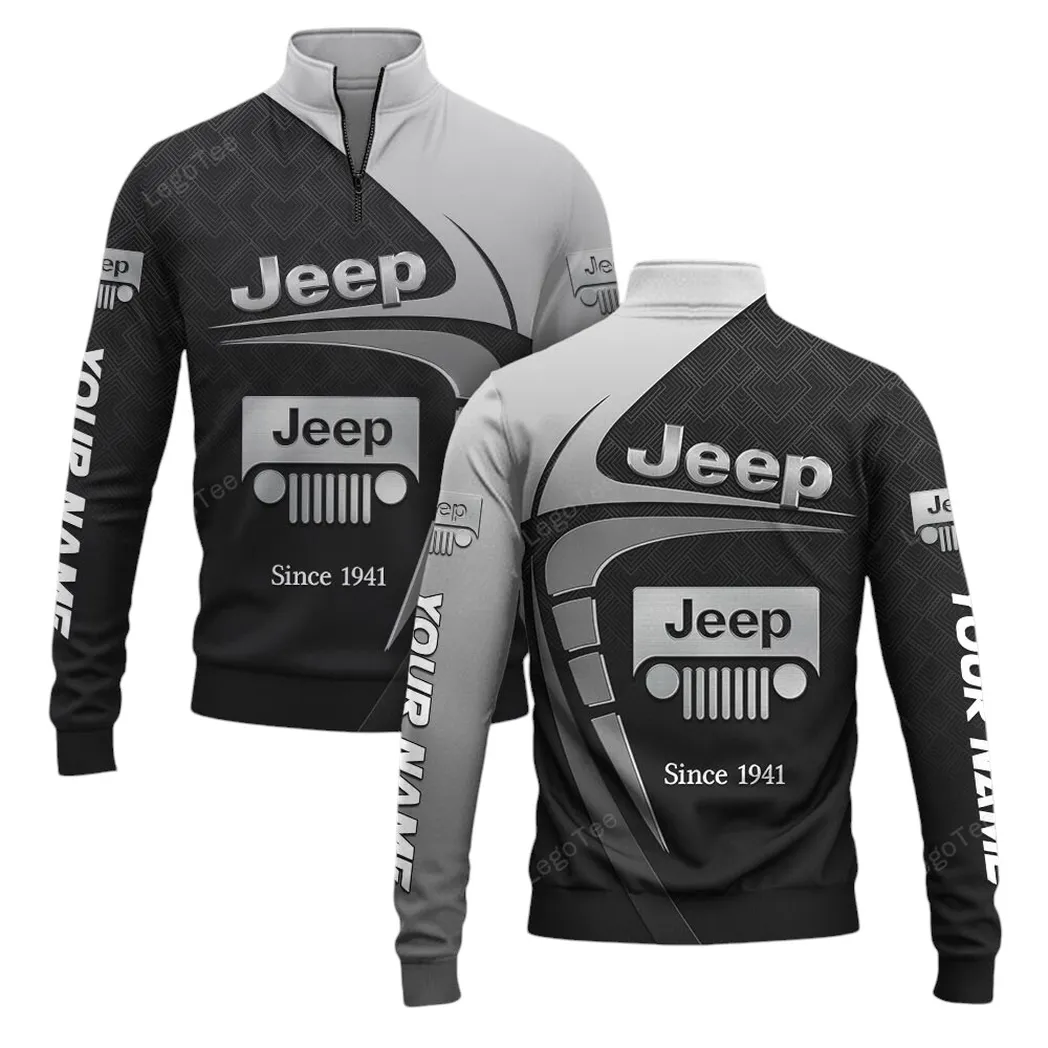 Jeep Quarter-Zip Sweatshirt, Gift For Jeep Lovers, Gift For Him, Husband, Boyfriend CAR11603032538