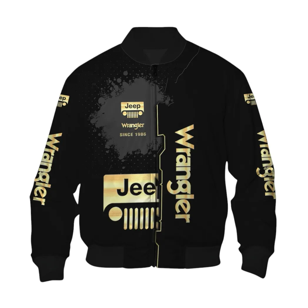 Jeep Wrangler Bomber Jacket, Gift For Jeep Wrangler Lovers, Gift For Him, Husband, Boyfriend CAR44021725045-6