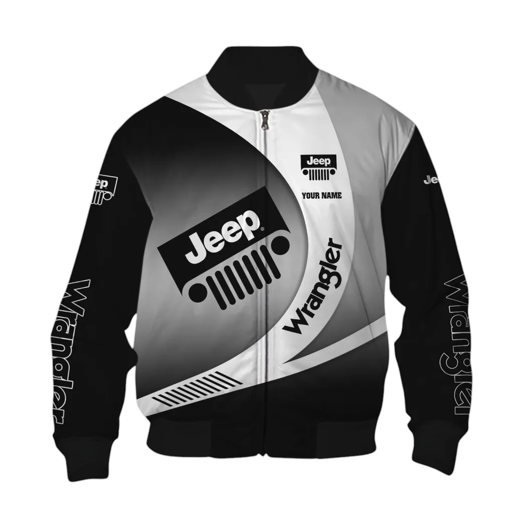 Jeep Wrangler Bomber Jacket, Gift For Jeep Wrangler Lovers, Gift For Him, Husband, Boyfriend CAR7402222533