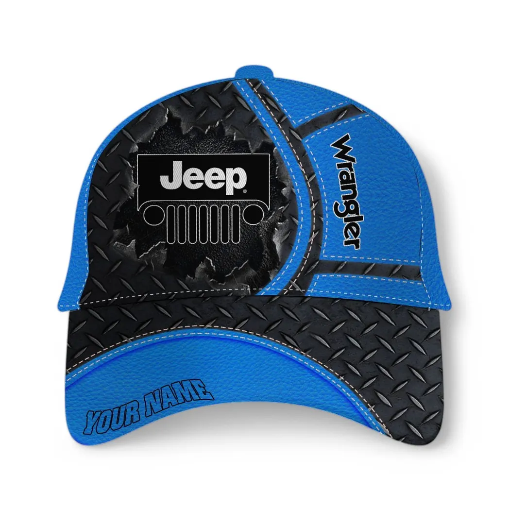 Jeep Wrangler Classic Cap, Gift For Jeep Wrangler Lovers, Gift For Him, Husband, Boyfriend - Blue CAR49021825036-1