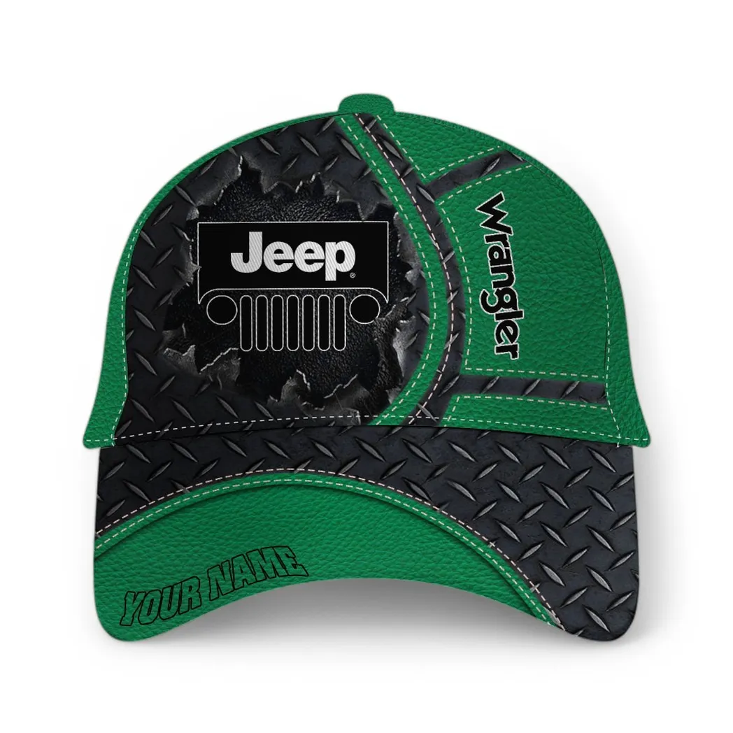Jeep Wrangler Classic Cap, Gift For Jeep Wrangler Lovers, Gift For Him, Husband, Boyfriend - Green CAR49021825036-4