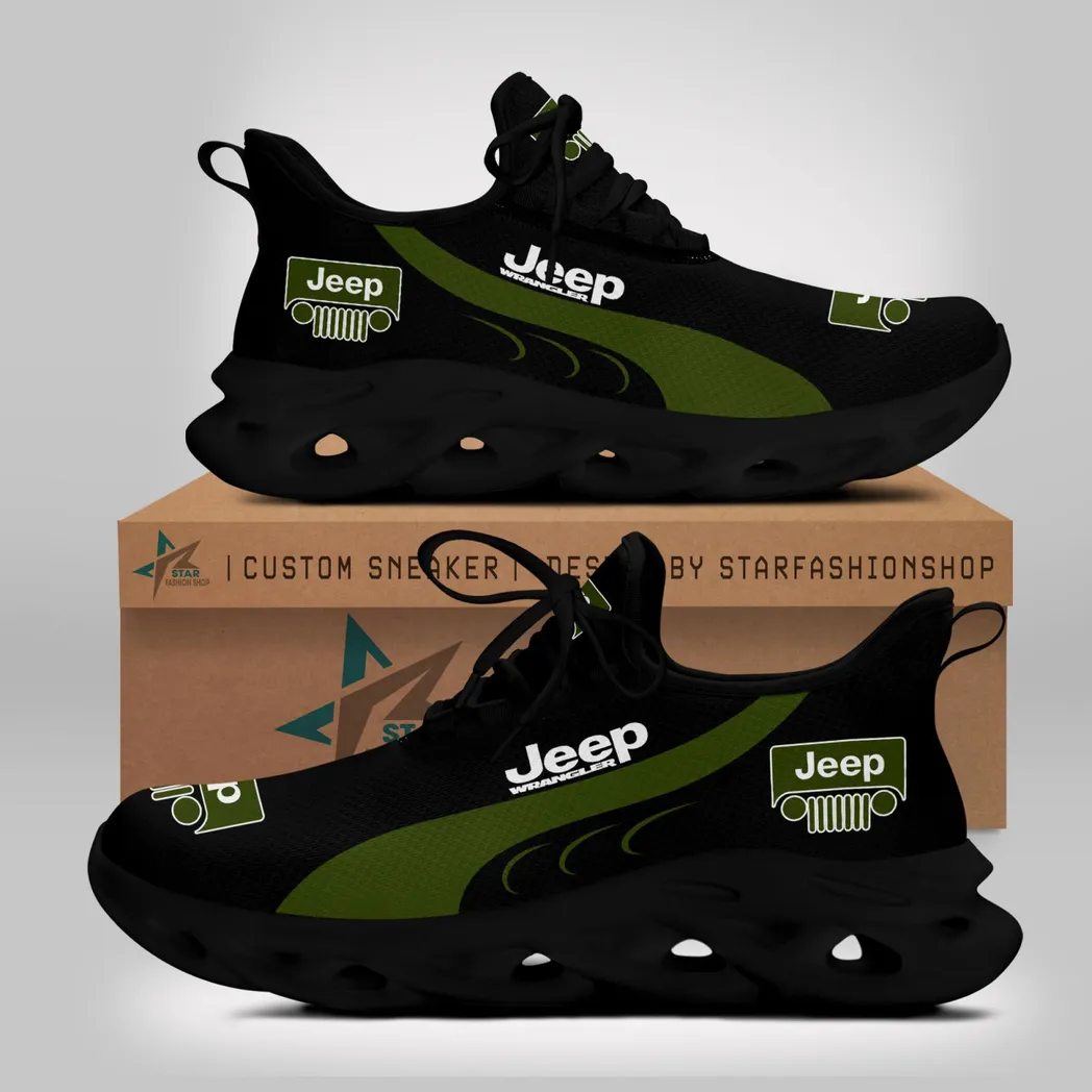 Jeep Wrangler Max Soul Shoes, Gift For Jeep Wrangler Lovers, Gift For Him, Husband, Boyfriend CAR7802242538 - Black