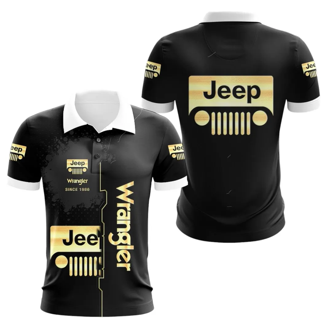 Jeep Wrangler Polo Shirt, Gift For Jeep Wrangler Lovers, Gift For Him, Husband, Boyfriend CAR44021725045-1