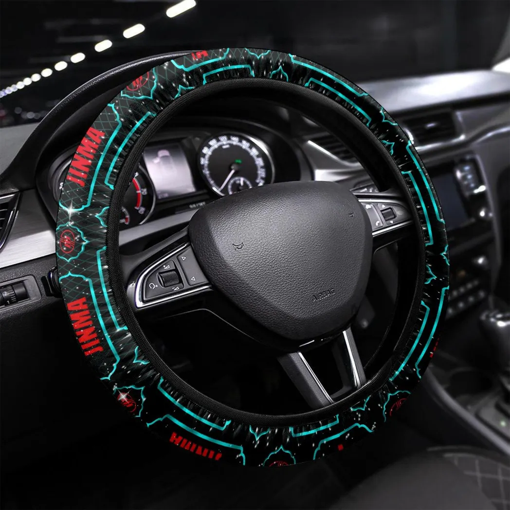 Jinma Steering Wheel Cover, Personalized Gifts For Him, Boyfriend, Husband - Cyan CAR55021425353