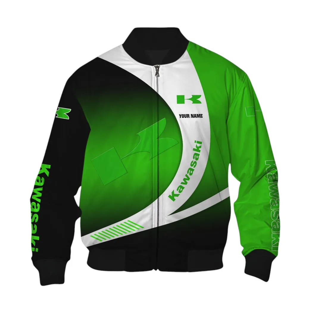 Kawasaki Bomber Jacket, Gift For Kawasaki Lovers, Gift For Him, Husband, Boyfriend CAR7402222534